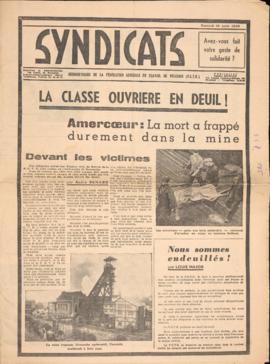 &quot;Syndacats&quot; - 18 ago. 1956