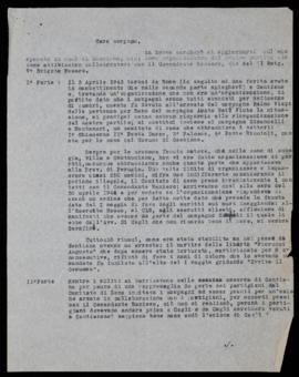 Relazione attività Florio Evangelista - 1945