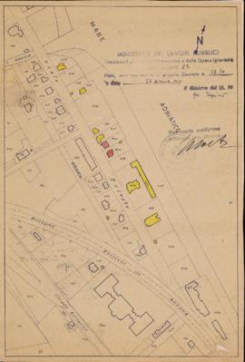 &quot;Stralcio del piano di ricostruzione della zona mare&quot; - 1948-1949
