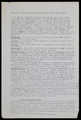 Stralcio della relazione della Brigata Bruno Lugli - [1945]