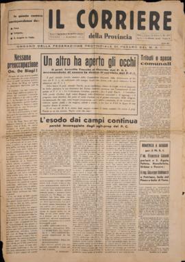 &quot;Il Corriere della provincia&quot; - 1956