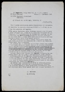 &quot;Soccorsi giornalieri militari&quot; - 1945