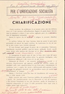 &quot;Chiarificazione&quot; - 1966