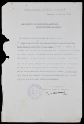 Parere sfavorevole all&#039;inquadramento del Gruppo Mini-Betti - 1944