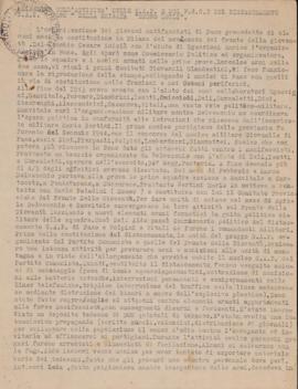 Relazione Sap e Fdg del Distaccamento Gap Fano - 1946