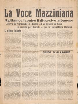 &quot;La voce mazziniana&quot; - 1914