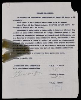 Accordo Cassa edile - 1972