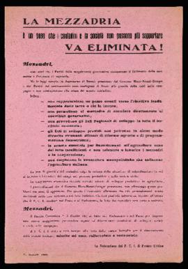 &quot;La mezzadria va eliminata&quot; - [196-]