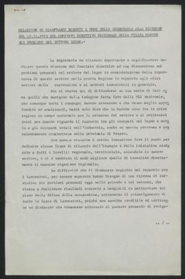 Relazione di Gianfranco Roberti a nome della Segreteria - 1983
