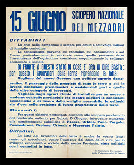 &quot;15 giugno sciopero nazionale dei mezzadri&quot; - [1963]