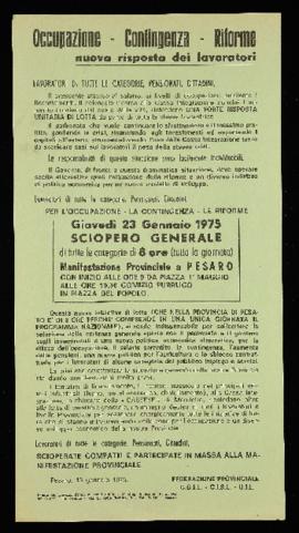 &quot;Occupazione, contingenza, riforme nuova risposta dei lavoratori&quot; - 1975