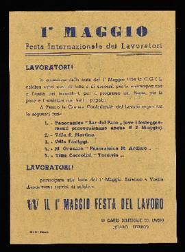 &quot;1° maggio festa internazionale dei lavoratori&quot; - 1964