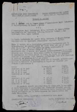 Accordo indennità di contingenza - 1948