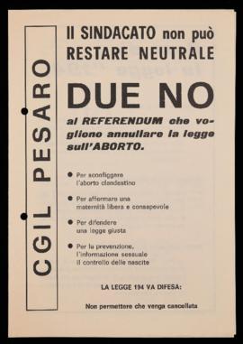 &quot;Il sindacato non può restare neutrale&quot; - [1981]