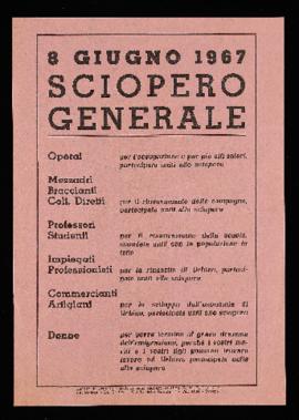 &quot;8 giugno 1967 sciopero generale&quot; - 1967