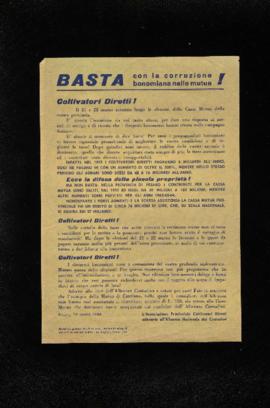 &quot;Basta con la corruzione bonomiana nelle mutue&quot; - 1964