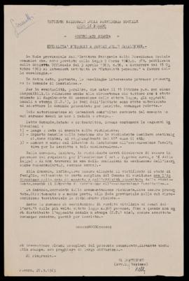 &quot;Mutualità pensioni a favore delle casalinghe&quot; - 1963