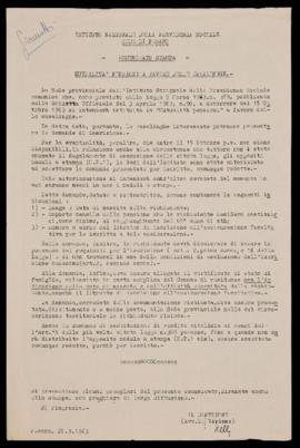 &quot;Mutualità pensioni a favore delle casalinghe&quot; - 1963