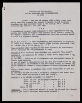 &quot;Contratto di arruolamento per gli equipaggi dei motopescherecci di Fano&quot; - 1974