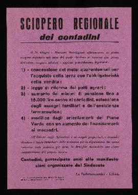 &quot;Sciopero regionale dei contadini&quot; - 1962