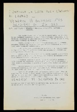 &quot;Continua la lotta per i contratti di lavoro&quot; - 1975