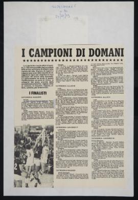 &quot;I campioni di domani&quot;