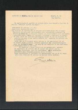 Resoconto della riunione del 14 maggio 1946 della Cellula numero 14 della Sezione di Fano del Par...