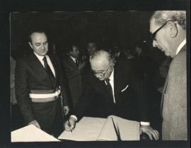 Visita a Pesaro del presidente del Consiglio Giovanni Spadolini