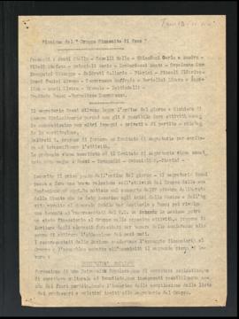 Verbale della riunione del 10 ottobre 1946 del Gruppo Rinascita di Fano
