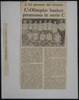 &quot;L’Olimpia basket promossa in serie C&quot;