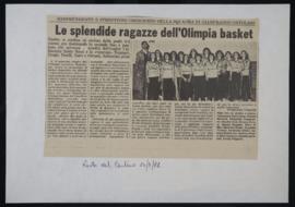 &quot;Le splendide ragazze dell’Olimpia basket&quot;