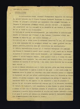 [Dichiarazione di padre Giovanni Pieragostini sulle azioni antifasciste svolte da Giuseppe Nazzar...