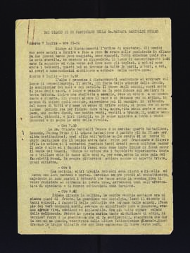 &quot;Dal diario di un partigiano della 5a Brigata Garibaldi Pesaro&quot;