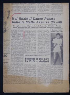 &quot;Nel finale il Lanco Pesaro batte la Stella Azzurra (87-80)&quot;