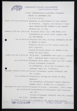 Programma di un clinic internazionale per allenatori finlandesi