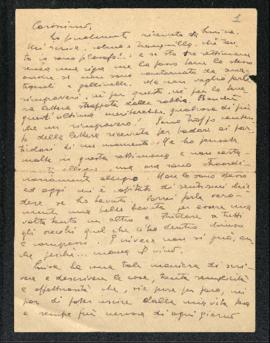 Lettera di Bruno Venturini di fine aprile - inizio maggio 1944