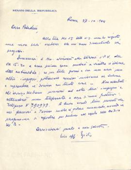 [Lettera di Egisto Cappellini a Carlo Paladini]