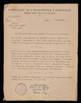 Costituzione Divisione Garibaldi &quot;Bruno Lugli&quot; - 1947