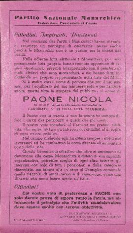 &quot;Cittadini, impiegati, pensionati&quot; - 1956