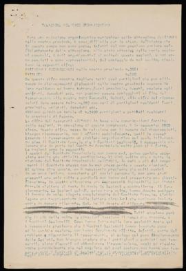 Relazione politico organizzativa - 1948
