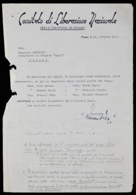 Inquadramento Gruppo Mini-Betti - 1944
