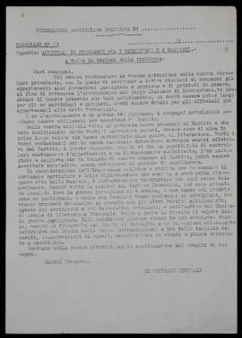 &quot;Attività da svolgersi fra i partigiani e i gappisti&quot; - [1946]