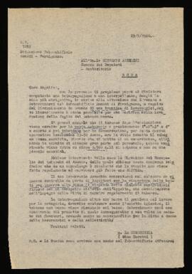 Lettera all'On. Giuseppe Angelini
