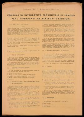 Dipendenti alberghi e pensioni - 1969
