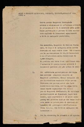 IV Congresso provinciale della Ccdl di Pesaro e Urbino