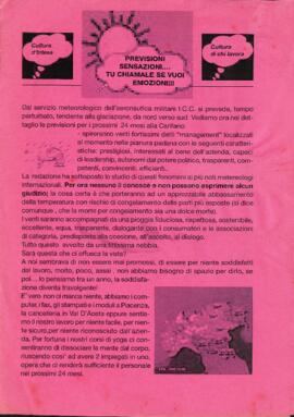 "Previsioni sensazioni … tu chiamale se vuoi emozioni !!!"