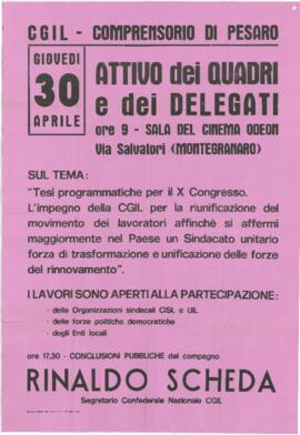 "Attivo dei quadri e dei delegati" - [1981]