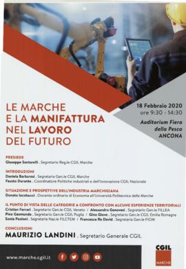 “Le Marche e la manifattura nel lavoro del futuro” - 2020