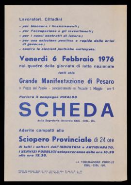 &quot;Sciopero provinciale&quot; - 1976