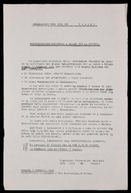 &quot;Manifestazione nazionale a Milano per la Polonia&quot; - 1982